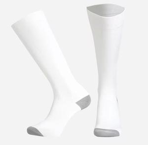 Chaussettes de compression mi-hautes pour hommes, respirantes, tricotées, sportives, été, polyamide, antidérapantes - Product Image 5