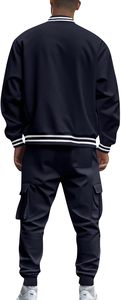 Custom Logo Mens Athletic Tracksuit with Matching <b>Jacket</b> and Sports Pants Designed for Gym Workouts Running Sessions Sports Team - Product Image 2
