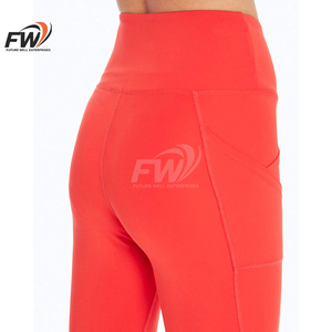 กางเกงโยคะขายส่งแบบกำหนดเองสำหรับผู้หญิง เอวสูง ยืดได้สี่ทิศทาง เป็นมิตรกับสิ่งแวดล้อม ODM กางเกงออกกำลังกายฟิตเนส - Product Image 5