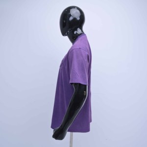 T-shirt Homme Premium en Coton Pima Biologique Blanc, Coupe Oversize, avec Motif 3D Gaufré Personnalisé – Qualité Supérieure - Product Image 4