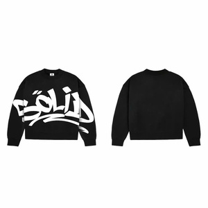 Unisex Cotton Long Sleeve Sweatshirt Soft Warm ODM Supply Crystal Front Decor Stylish Spring Fashion - Product Image 1