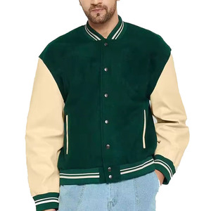 Custom Leather Sleeve Varsity <b>Jacket</b> With School Logo And Chenille Letters Personalized Embroidered Letterman <b>Jacket</b> <b>For</b> Teams - Product Image 1