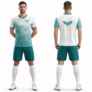 ชุดเสื้อฟุตบอลสีม่วงเหลืองแบบกำหนดเองสำหรับผู้ชาย ชุดทีมฟุตบอล ระบายอากาศได้ดี แห้งเร็ว พร้อมบริการสกรีนโลโก้ - Product Image 2