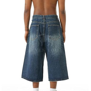 Pantalones Cortos Casuales Urbanos para Hombre, Estilo Jeans, Corte Holgado, Cómodos para Uso Diario - Product Image 2
