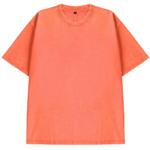 Camiseta de Estilo Simple con Efecto Desgastado por el Sol, Camiseta de Algodón con Efecto Desgastado por el Sol, Camiseta Fácil de Usar con Efecto Desgastado por el Sol - Product Image 1