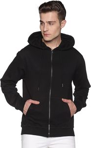 Sudadera con capucha para hombre con cremallera completa, mezcla de algodón, suave, transpirable, cómoda, para gimnasio, ropa urbana, proveedor mayorista de moda - Product Image 2