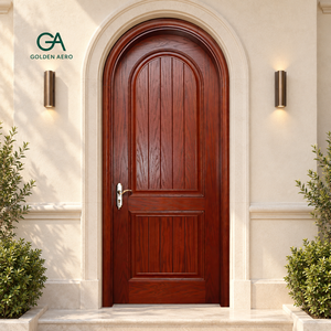 Puerta Interior de Madera Sólida Golden Aero con Arco Superior, Diseño Tradicional, Acabado de Superficie, Operación Manual, para Dormitorio - Product Image 5