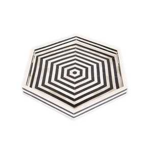 Luxury Eco-Friendly Bone Inlay <b>Square</b> Serving Tray Geometric/Mosaic Pattern Durable Handmade Decorative Tray for Ottoman <b>Coffee</b> - Product Image 3