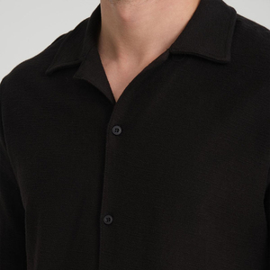 Nouvelle Collection : Ensemble Décontracté Homme T-shirt Boutonné Manches Courtes Imprimé et Short Couleur Unie – Idéal Été 2026 - Product Image 6