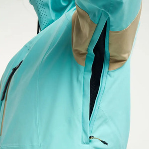 Conjunto de Chaqueta y Pantalones de Esquí para Mujer, Diseño Color Block, Impermeable, Transpirable, Aislado, Ropa de Invierno con Capucha - Product Image 3