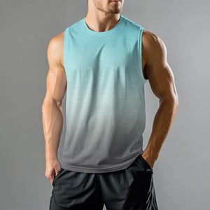 Débardeur de musculation à col rond pour hommes, sans manches, coupe ajustée, respirant, séchage rapide, entraînement en salle de sport, performance athlétique - Product Image 1