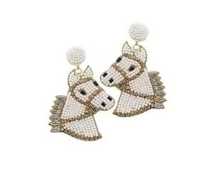 Pendientes Colgantes Hechos a Mano con Cuentas de Semillas - Regalo para Niñas, Pendientes de Moda con Borlas para el Día de San Valentín y Fiestas Navideñas - Product Image 4