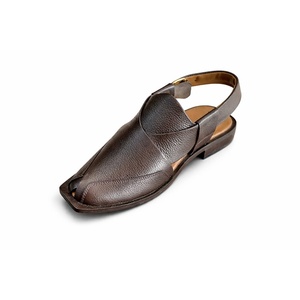 New Design LEATHER STUDIO Peshawari Chappal Sandals Cow Leather Handmade Lightweight Peep Toe Buckle Strap All Seasons Wholesale - Product Image 6