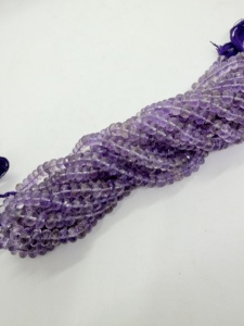 Natural Purple <b>Amethyst</b> Faceted Rondelle Beads 16 Inch Strand Gemstone Jewelry Making Supplies Wholesale - Product Image 6