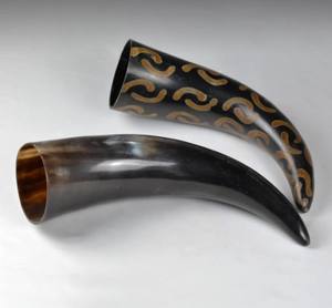 Vaso de Cuerno de Buey Hecho a Mano, Calidad Superior, Elegante, Tradicional, Estilo Vikingo, Escandinavo, Coleccionable, Regalo - Product Image 5