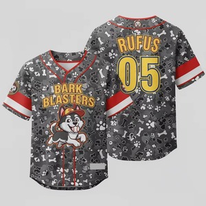 Jersey Baseball Polos Grosir Harga Murah Kaos Baseball Sublimasi Jersey Baseball Custom untuk Remaja & Balita - Product Image 6