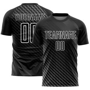 เสื้อฟุตบอลทีมสั่งทำ OEM ผ้าโพลีเอสเตอร์ 100% แห้งเร็ว พร้อมปักลาย 3 มิติ ชื่อทีมส่วนตัว ขายส่ง - Product Image 2