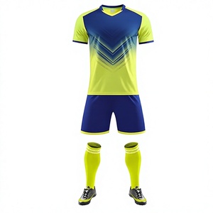 Men's Blue Gradient Soccer Jersey Kit Short Sleeve V-Neck Moisture Wicking Sublimated Print Athletic Fit All Seasons 2027 - Product Image 3