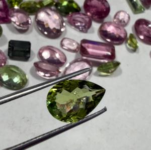Natural Bio Color Watermelon Tourmaline Faceted Oval Cut Gemstone Light for Jewelry Making - Product Image 4