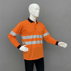Chemise de sécurité industrielle avec bandes réfléchissantes pour les travailleurs de la construction et des travaux mécaniques - Product Image 4
