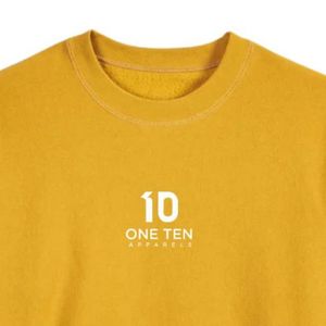 เสื้อสเวตเชิ้ตคอกลมคลาสสิกสำหรับผู้ชาย สีมัสตาร์ด ผ้าฝ้ายพรีเมียม แขนยาว สวมใส่สบาย เหมาะสำหรับทุกวัน สไตล์สตรีทแวร์ - Product Image 6