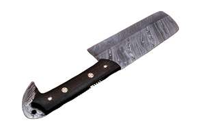 Cuchillo de Cocina de Acero de Damasco Hecho a Mano, Cuchillo Profesional para Cortar Carne, Cuchillo de Carnicero Afilado como una Navaja, Logotipo Personalizado OEM Disponible - Product Image 4