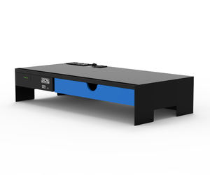 Soporte para monitor combinado con UPS de batería de litio de 600VA para respaldo de energía de computadora con función de carga y puerto USB - Product Image 1
