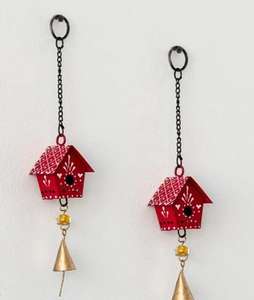 <b>Vintage</b> Antique Metal Cow Bell Christmas <b>Ornament</b> Hanging Holiday Home Decoration - Product Image 5