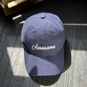 Literary Retro <b>Baseball</b> <b>Cap</b> Front Metal Buckle Letter Denim 100% Cotton Streetwear Back Closure Spring Autumn Outdoor Common - Product Image 4