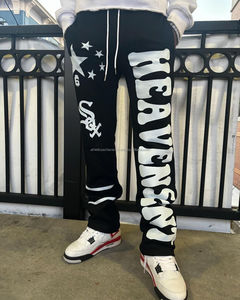 2025 pantalon de survêtement évasé décontracté pour hommes légers pantalons et pantalons avec logo multicolore personnalisés - Product Image 2