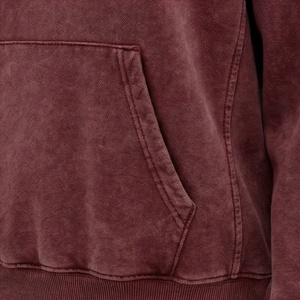 Sudadera con capucha personalizada de algodón puro, estilo streetwear, lavado ácido, efecto desgastado por el sol, antipilling, transpirable, para mujer. - Product Image 5