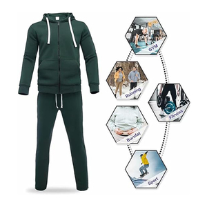 Ensemble de détente pour homme WASONS INTERNATIONAL 100% soie, respirant, avec sweat à capuche à manches longues et pantalon, poches, vêtements de nuit décontractés - Product Image 1