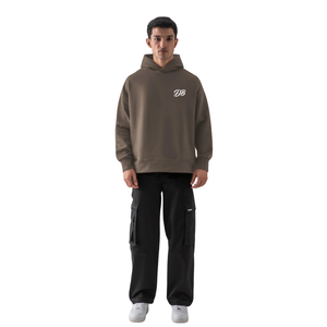 Sudadera con Capucha Verde Oscuro Personalizada con Logotipo para Mujer, Sudadera de Forro Polar Grueso, Estilo Urbano con Hombros Caídos, Venta al Por Mayor - Product Image 5