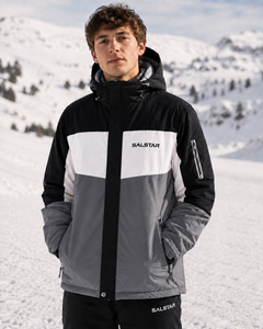 Custom Winter Ski <b>Jacket</b> Waterproof Windproof Hooded Snowboard Grey <b>White</b> <b>Jacket</b> Outdoor Sports <b>Puffer</b> <b>Jacket</b> Manufacturer - Product Image 4