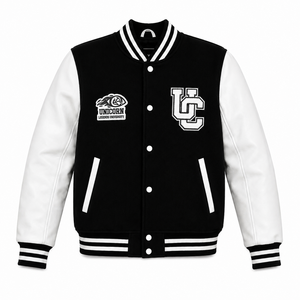 <b>Unicorn</b> Legends University Varsity Jacket Men Green White Embroidered Letter Logo Preppy Style Outerwear - Product Image 3