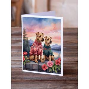 Lakeland Terrier การ์ดอวยพรสองหัวใจแพ็คการ์ดเปล่า8ใบ A7แปลกๆพร้อมซองจดหมายขนาด5x7 - Product Image 2