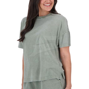Camiseta de Mujer con Lavado Ácido, Estilo Moderno, Diseñada para un Uso Cómodo y un Look Elegante - Product Image 4