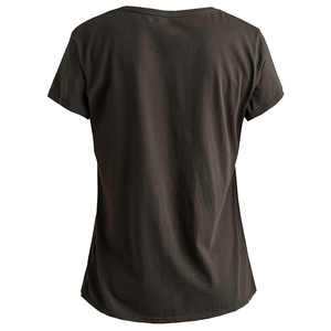 T-shirt à manches courtes et col rond pour femme, coupe classique, couleur unie, tricoté, décontracté, à porter en toutes saisons - Product Image 4