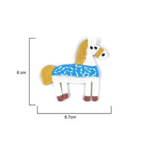 Parche Bordado 3D de Caballo Animal de Moda con Tela de Lona para Prendas y Sombreros - Product Image 3