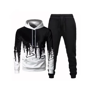 Conjuntos Deportivos con Capucha para Hombre, de Secado Rápido, Tallas Grandes, Transpirables, con Diseño de Logotipo Personalizado por Sublimación, 100% Poliéster, Ropa Deportiva Urbana - Product Image 6