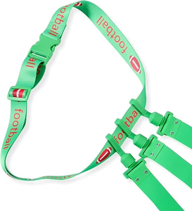 調節可能なトリプルスレッドフラッグフットボールベルト、フラッグフットボールセット、青少年向けフットボールトレーニング機器（ベルト1本につきフラッグ3個付き） - Product Image 2