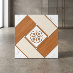 Azulejos de porcelana con textura Natural de madera para suelo y pared Exterior 400x400mm pavimentadora Vintage losas para exteriores para Patio terraza - Product Image 6