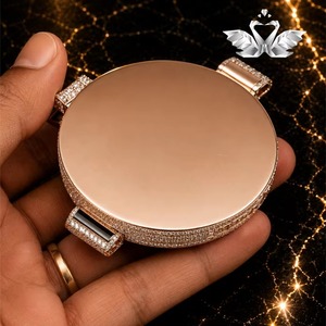 Best Quality Custom Design Moissanite Hip Hop Pendant D Color VVS Stone 925 Silver Necklace for Hip Hop Fans for Sale - Product Image 4