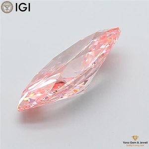 Diamante Cultivado en Laboratorio CVD, Corte Marquesa, 3.00 Quilates, Claridad VS1, Color Rosa Intenso, Certificado IGI, para Selección de Alta Joyería - Product Image 3