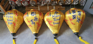 Silk Lanterns Painted Bamboo Silk Lanterns Decorative Lighting For Patio Wedding Garden Vietnam Silk Lanterns - Product Image 6