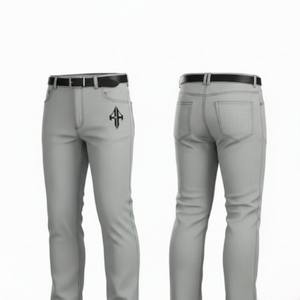 กางเกงยีนส์ผู้ชายคุณภาพสูงรุ่นใหม่ น้ำหนักเบา ผ้าฝ้าย 100% ระบายอากาศได้ดี ทรงตรงกลางลำตัว สไตล์ลำลอง ผ้ายีนส์ฟอกแบบพิเศษ รุ่น RIVIAN ATLANTIC  ปรับแต่งได้ - Product Image 6