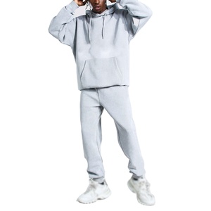 Athletic Men Summer Breathable Tracksuit Hoodie Top <b>Matching</b> Jogger Pants Casual Lounge Set Gym Workout Streetwear <b>Long</b> Sleeve - Product Image 1