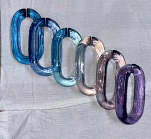 โซ่อะคริลิคทำมือ แฟชั่นสไตล์เรโทร สีสันอะคริลิคเรซิ่น ถอดออกได้ โดยรอยัล เนเชอรัล คราฟท์ - Product Image 6