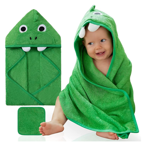 Serviette à capuche pour bébé en bambou, douce, ultra absorbante, serviettes de bain pour nouveau-nés, fabrication sur mesure, vente en gros - Product Image 4