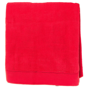 Couverture en Raschel rouge solide de luxe de 2 kg, douce et chaude pour l'hiver, pour la maison ou l'hôtel, en polyester - Product Image 1